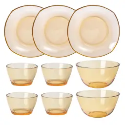 Maxcook Set of 9pcs Glass Dinnerware MCTZ0767