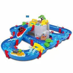 AQUAPLAY Mountain Lake - Large Water Canal System 542 | Expandable Water Track Play Set