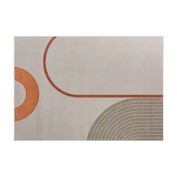 J.Zao Modern Laagpolig Vloerkleed - Minimalistische Stijl, Antislip Kleed voor Woonkamer, Slaapkamer, Stijl 1 160x230 cm, Vintage Bruin