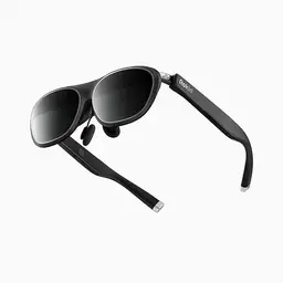 Rokid Max 2 AR Glasses Black, 215 Inch Micro-OLED Display, Myopia Adjustable (0-600D), 120Hz, 50° FOV and 600nits Luminance, Compatible with Android and PC/ROG/Steam