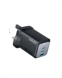 Anker Prime, USB-C 3-Port GaN Charger, 67W Fast Charging, Black 