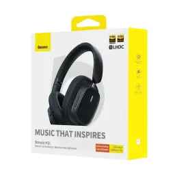 Baseus Bowie H1i Noise-Cancellation Wireless Headphones Cluster Black