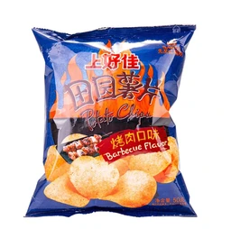 Oishi Kartoffelchips – Barbecue-Geschmack 50 g