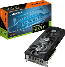 Gigabyte GeForce RTX 5070 Ti EAGLE OC SFF 16G Graphics Card - 16GB GDDR7, 256bit, PCI-E 5.0, 2542 MHz Core Clock, 3 x DP 2.1a, 1 x HDMI 2.1b, NVIDIA DLSS 4, GV-N507TEAGLE OC-16GD