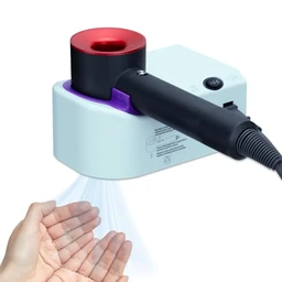 YOUWIN Haartrocknerhalter, Professioneller Infrarotsensor, Geeignet für alle Haartrockner mit Dyson Spezial-Gummipad und Magnetplatte, Kompatibel mit Dyson, Philips, Dunkelgrau