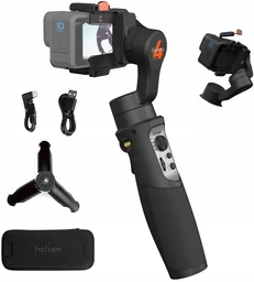 hohem 3-Axis Action Camera Gimbal – IPX4 Splash-Proof, 14H Battery, Quick Release, Compatible with GoPro