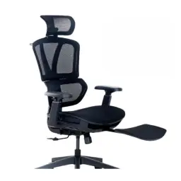 ochama x J.ZAO Z9 Smart Stoel - Ergonomische Bureaustoel, Drievoudig Verstelbare Gaming Stoel, Beschermende Lendensteun, Geïntegreerde Rugleuning, Duurzame Ergonomische Stoel, Kledinghanger & Voetensteun Inclusief - Werk/Kantoor/Gaming