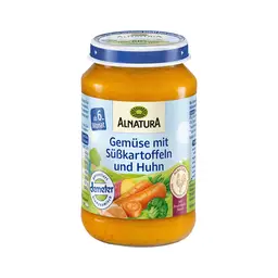 Alnatura Bio-Gemüse mit Süßkartoffel & Huhn (ab 6 Monaten) 190 g