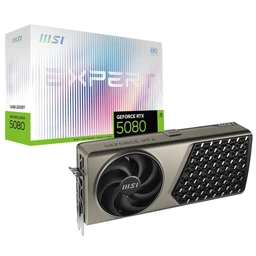 MSI GeForce RTX 5080 16G EXPERT OC Grafikkarte - NVIDIA GDDR7 2295 MHz Gaming-GPU, DisplayPort, HDMI