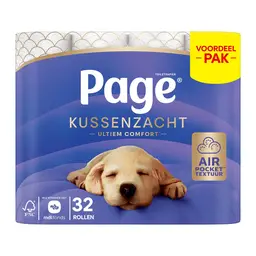 PAGE Toiletpapier - Kussenzacht - 32 rollen