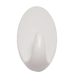 XtraTuff™ Adhesive Plastic Hook white (Oval) 6 Piece