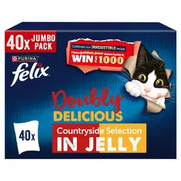 [December 2025 Expiry Date] Felix Doublx Deliciou's Countryside Selection in Jelly 40 x 85g (3.4kg)