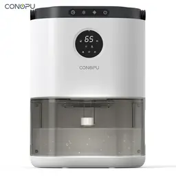 CONOPU Dehumidifier CS02 Grey, 2300ml Large Water Tank,for Bedroom Bathroom Home (5-15㎡).