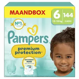 Pampers Premium Protection Luiers Maat 6 – 144 Luiers (Voordeelverpakking)