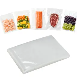 ATSHARK Sacs de Mise Sous Vide Prédécoupés, Lot de 50 (15 x 20 cm) – Sans BPA, Résistants et Renforcés, Idéaux pour la Conservation des Aliments et la Cuisson Sous Vide, VB1520