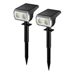 VIVREAL 48LED Solarstrahler warmweiß Typ 2er-Pack Wasserdicht