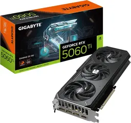 GIGABYTE GeForce RTX 5060 Ti Gaming OC 8G Grafikkarte – 8 GB GDDR7, 128 Bit, PCI-E 5.0, 2647 MHz Kernfrequenz, 3x DisplayPort, 1x HDMI, GV-N506TGAMING OC-8GD