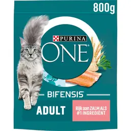 Purina ONE Adult Zalm - Volkoren Granen - 800 g