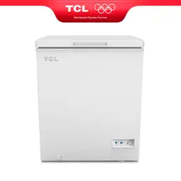 TCL CF126EWE0 Gefrierschrank 98L mit Aufbewahrungskorb, Gegengewicht-Deckel, geeignet für verschiedene Anwendungsszenarien, einstellbarer Temperaturregler, verstellbare Füße [Energieklasse E]