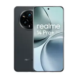 realme 14 Pro+ Smartphone 5G, Grey, Sony 3X Periscope OIS AI Camera, Cold-Sensitive Color-Changing Design, 5260 mAh Battery, 120Hz Eye Protection Display, 18GB (8GB + 10GB expansion) + 256GB, IP69 (No Adapter)