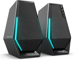 Edifier Hecate G1500 Enceintes gaming avec RGB, Bluetooth 5.3, entrée USB et AUX 3,5 mm - Noir