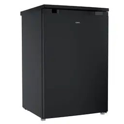 CHiQ CTT107BDU 55cm Under Counter Fridge with 4-Star Freezer Box – 107L Capacity | Black Steel | E Energy Rated | Reversible Door