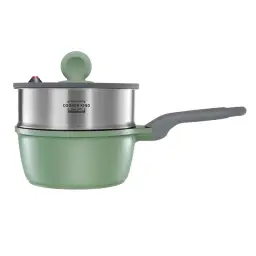 COOKER KING Sauce Pan, [Bamboo Lime Stone Series], Non Stick, For All Heat Sources - 18cm