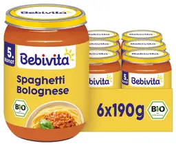 Bebivita Spaghetti Bolognese (from 5 months) Multipack 6 x 190 g