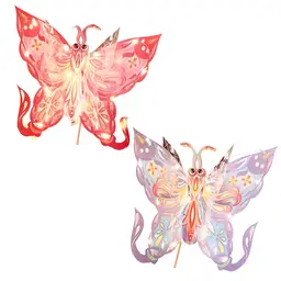 butterfly DIY-Handarbeitsset in Schmetterlingsform, handgemachte traditionelle Dekoartikel zum Tragen, Party- & Feier-Set (2-teiliges Set, nicht beleuchtet), Neujahr-Verkauf, Top-Geschenkideen