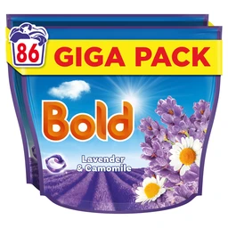 Bold 2 in 1 Laundry Detergent Liquid Pods Lavender & Chamomile 86 Washes