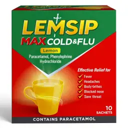 Lemsip Max Cold & Flu Lemon 10 Sachets