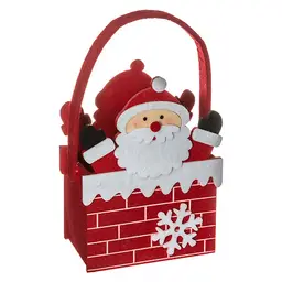 Atmosphera Santa's Basket Tall Felt 20 cm