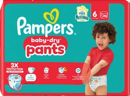 Pampers Baby Dry Pants Size 6 Extra Large 15+kg Single Pack 20 Pcs