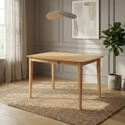 Dining Table Seattle Extendable Square/Rectangle Oak 75-120x75cm