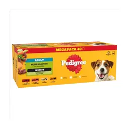 PEDIGREE Adult Wet Dog Food Mixed in Gravy 40 x 100g Mega Pack Pouch