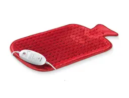 Beurer Electric Heat Pad - Not a Hot Water Bottle! - Fast Soothing Warmth - Red, 27506