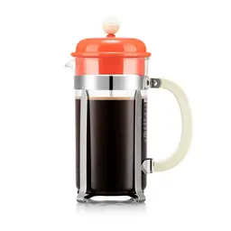 BODUM CAFFETTIERA 1L - 8 Cups - French Press Coffee Maker - Bright Coral