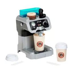 Theo Klein 9510 Barista Coffee Machine | With Water Tank and Flow-Through Function | Inc. Coffee Pods, Tamper, Cups and More | Toy for Children from 3 Years