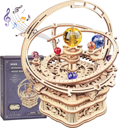 Robotime ROKR Starry Night 3D Wooden Puzzle Building Toys ‎‎13.5 x 13.5 x 15.5 cm 1PC