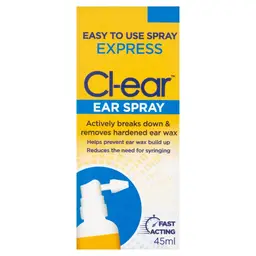Cl ear Express Ear Spray Ear Wax Removal - 45 ml