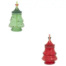 Tree mug height 13.5 cm assorted glass