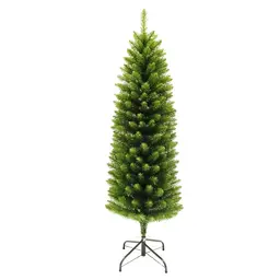 5ft Green Slim tree wrapped construction, metal stand Girth: 51cm diameter