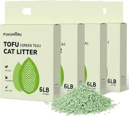 FUKUMARU Tofu cat litter(Green tea) 2.7kg*4 bags