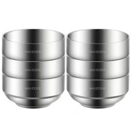 Maxcook 304SS Double Wall Insulated Bowls 13cm MCWA612 Set of 6pcs