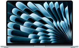 Apple MacBook Air (15", Apple M4 Chip mit 10-Core CPU und 10-Core GPU, 16GB gemeinsamer Speicher, 256 GB) - Himmelblau