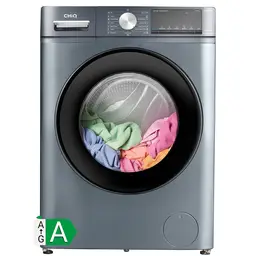 CHiQ Frontlader Waschmaschine 8 kg, Space Pro, große Trommel, Inverter-Motor, 1400 U/min, Smart-Programm, Dampffunktion, 15-Minuten-Schnellwaschgang, 16 Waschprogramme，Energy Class A