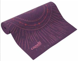 "Tapis de yoga 6MM d'épaisseur 24" x 72"   Motif complet, Yoga Pilates Fitness et entraînement au sol à domicile, Gym antidérapant"