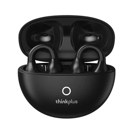 Lenovo ThinkPlus LP25 Schwarzes Bluetooth-Headset mit Ohrclip und verlängerter Akkulaufzeit