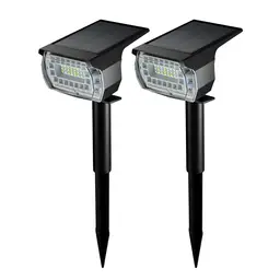 VIVREAL CPD-17 57LED Solarstrahler Weißlicht Typ 2er-Pack Witterungsbeständig Intelligenter Sensor