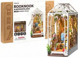 Robotime Rolife Puzzle 3D Jardin Book Nook - 11 x 20,3 x 24,1 cm - 1 pièce